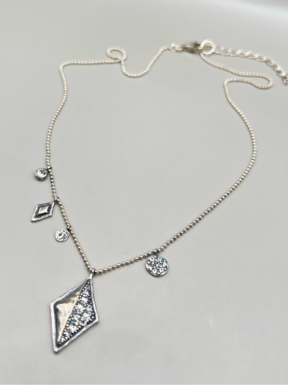 Silpada Icy Elements Multi Charm Necklace N3397 - Picture 3 of 7